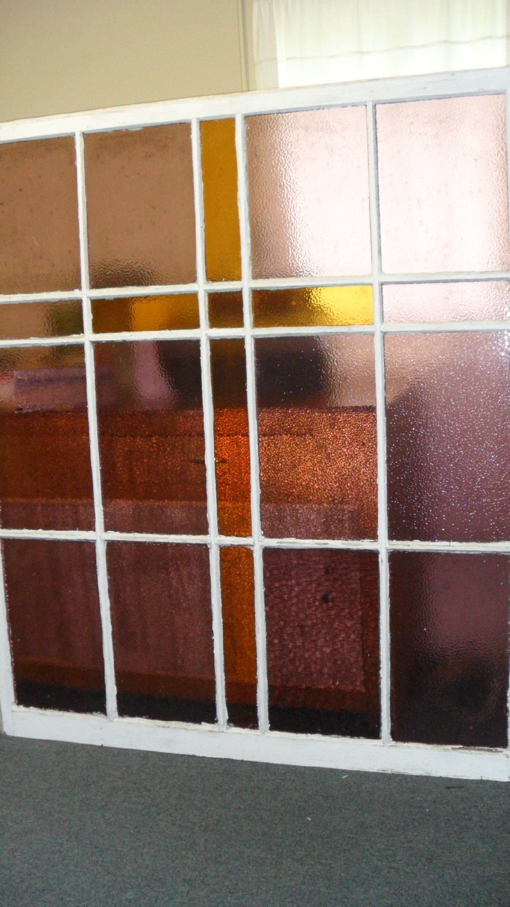 Colored glass panes from church windows Free