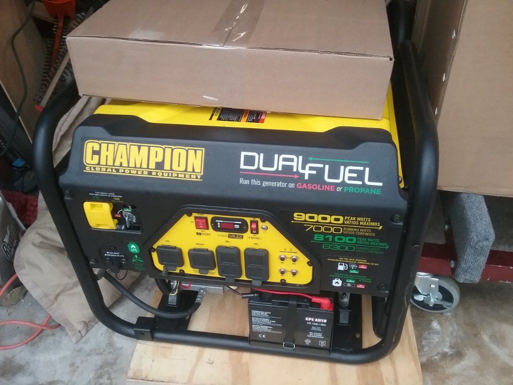 Champion dual fuel generator 9000 watts factory refurbished - Claz.org