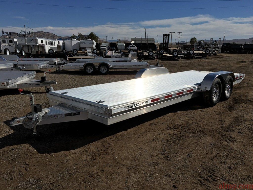 22ft Aluminum Car Hauler Featherlite Car Hauler 3110 0022rd Raised Deck Race Car Hauler Claz Org