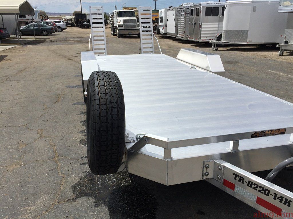 ALUMINUM EQUIPMENT TRAILER, HEAVY DUTY UTILITY TRAILER GVWR 14,000 lbs
