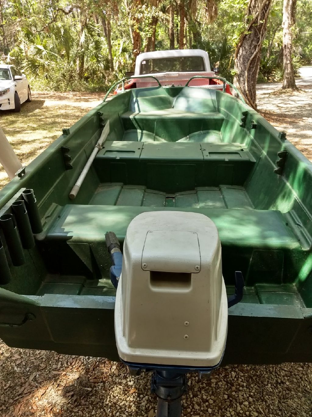 14 ft fiberglass tri hull boat