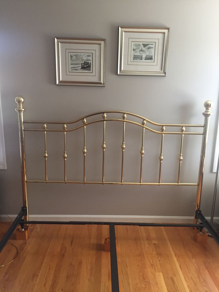 Brass headboardking size
