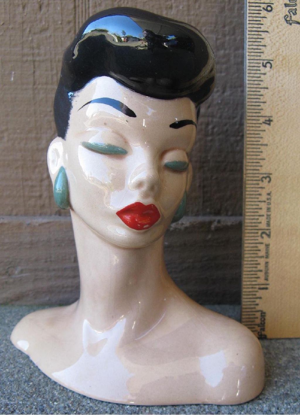 Vintage Head Vase by Dorothy Kindell Black Lady *