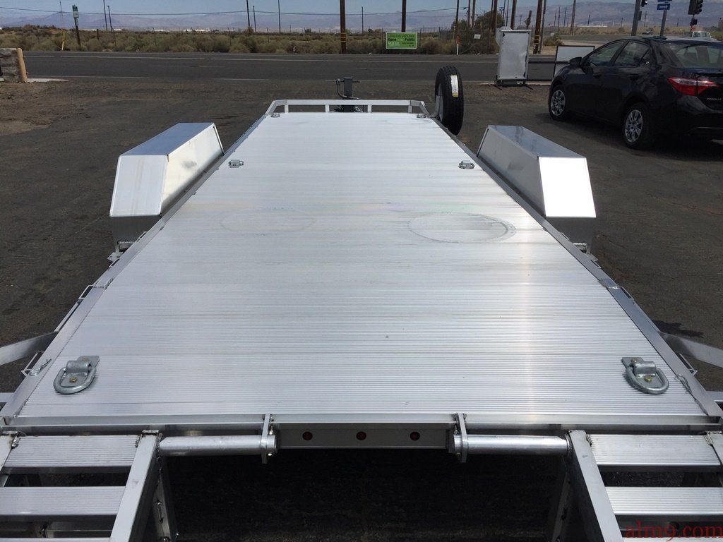ALUMINUM EQUIPMENT TRAILER, HEAVY DUTY UTILITY TRAILER GVWR 14,000 lbs