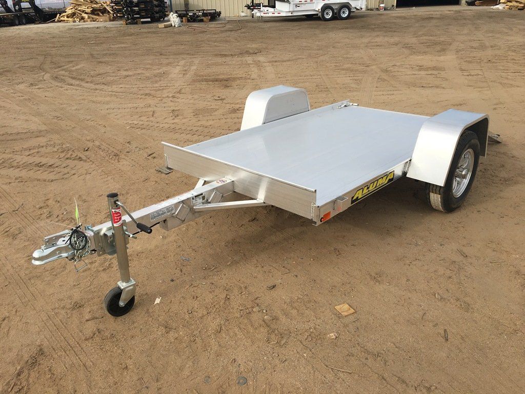 5x8 Aluminum Utility Trailer, Single Axle Motorcycle Trailer, Aluma