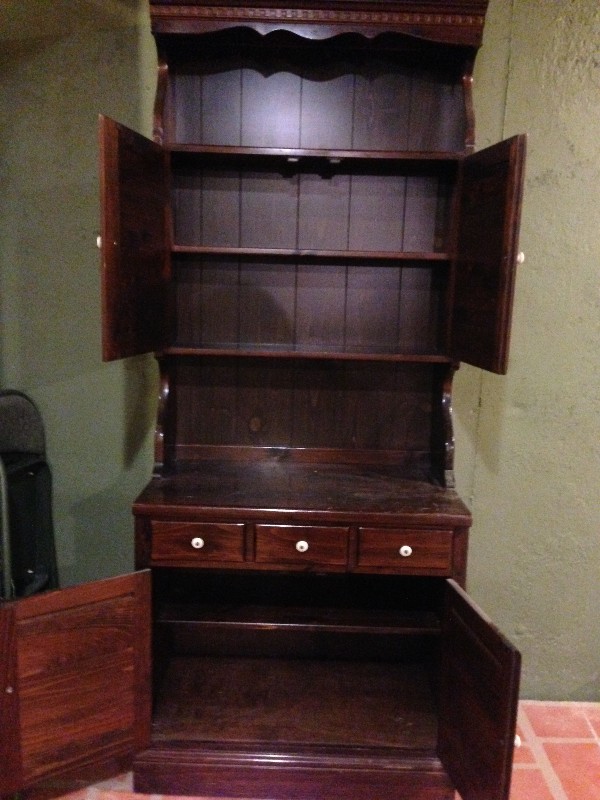 Ethan Allen Dark Pine Hutch West Grove Furniture for Sale Offered