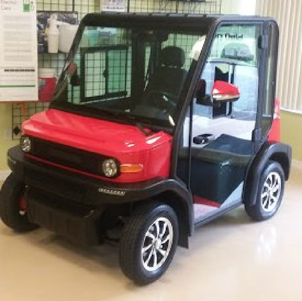 Golf cart with real air conditioning heat radio and more