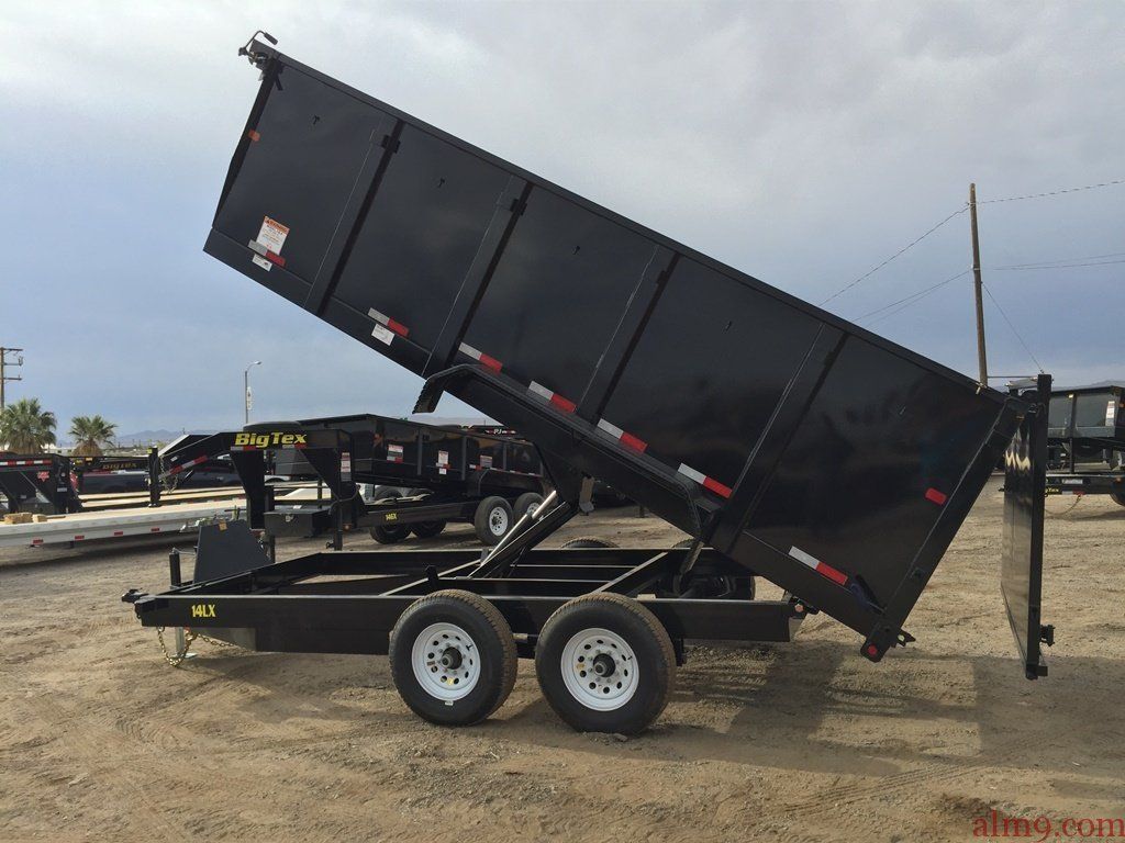 Tandem Axle Bumper Pull Dump Trailer, Equipment Dump Trailer, Big Tex