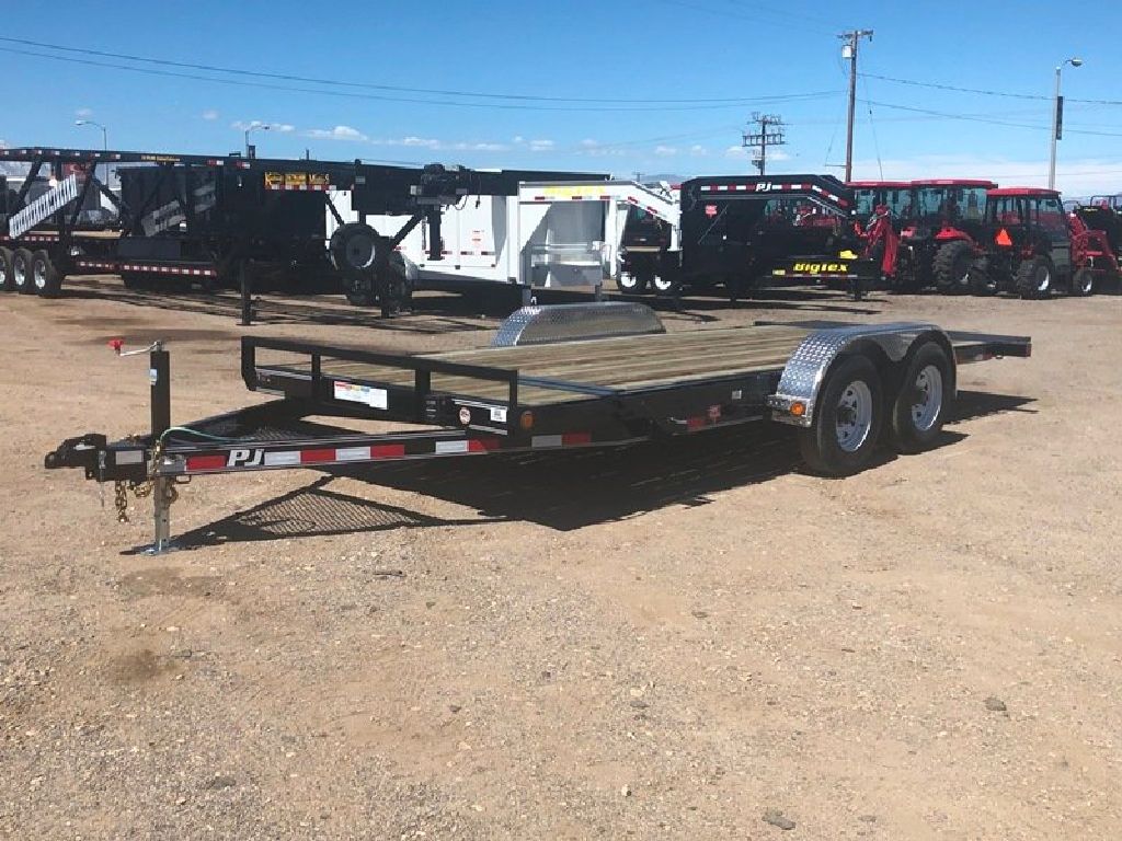 7x18 Tilt Car Hauler, Full Tilt Equipment Trailer, GVWR 9899 lb, PJ ...