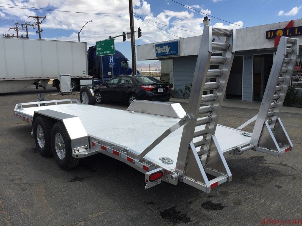 Aluminum Equipment Trailer Heavy Duty Utility Trailer Gvwr 14000 Lbs Aluma Tr 8220 14k 4325