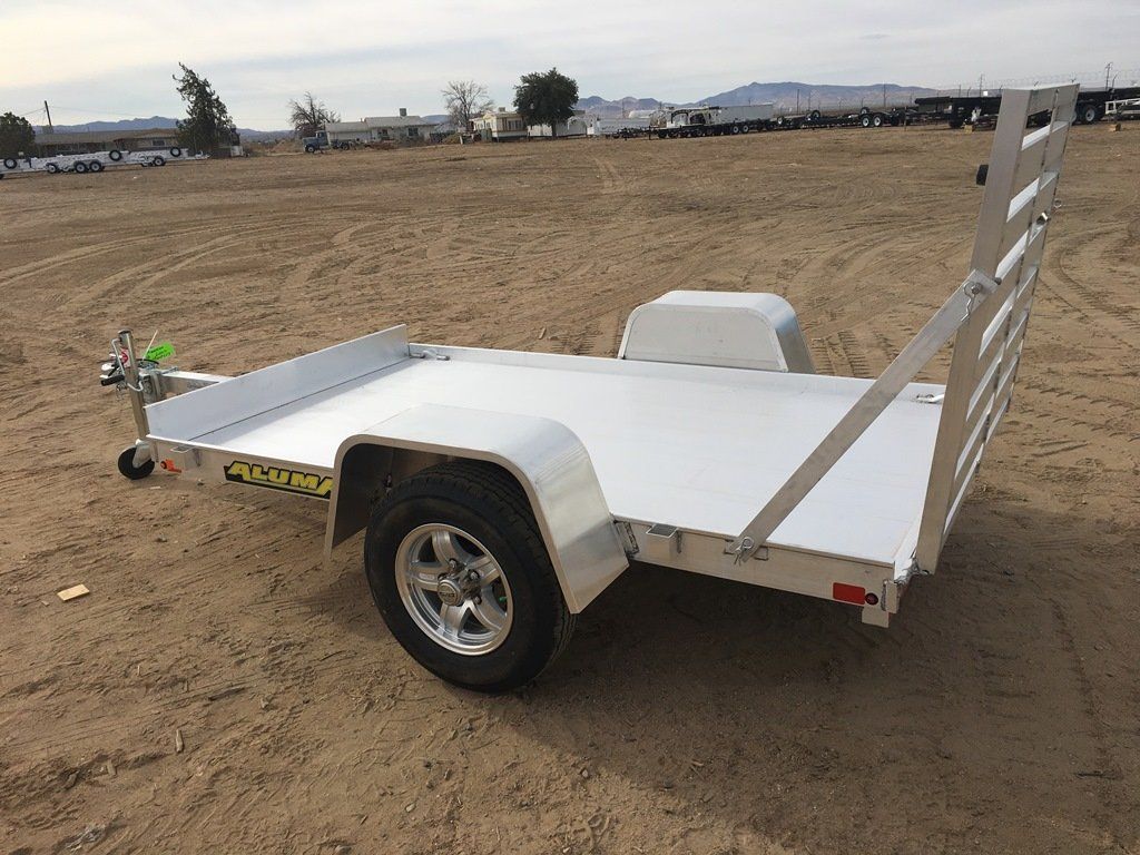 5x8 Aluminum Utility Trailer, Single Axle Motorcycle Trailer, Aluma