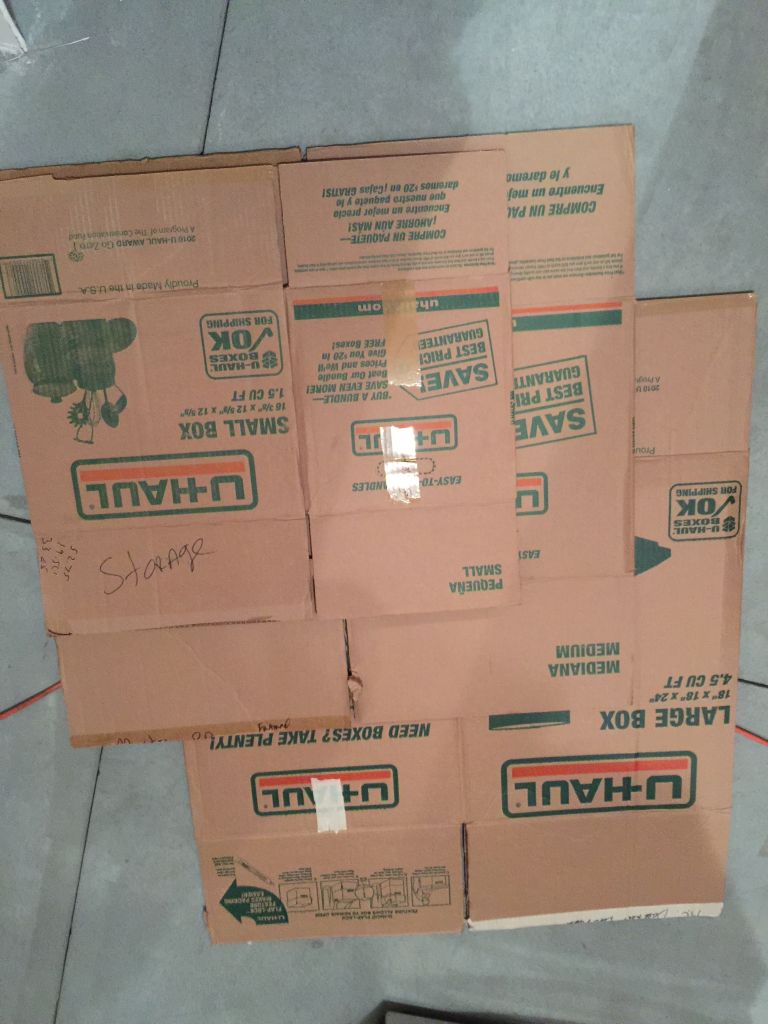 Used uhaul moving boxes