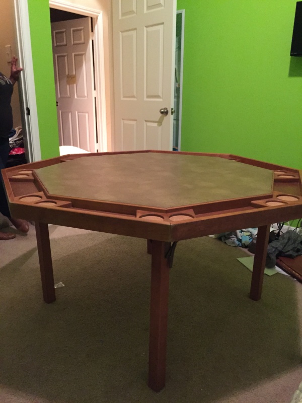 folding poker table with legs