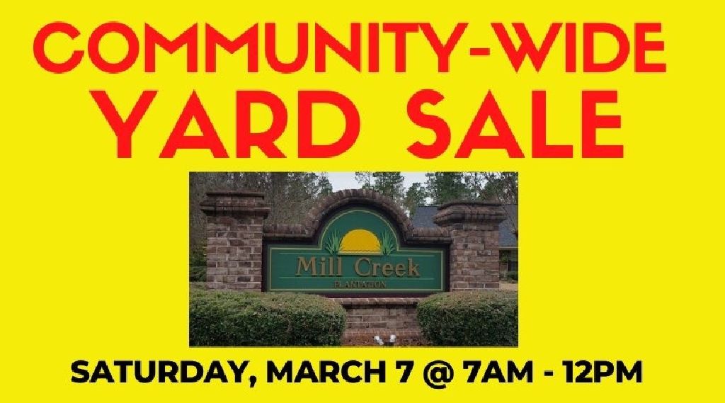 Rincon GA Community Wide Yard Sale 3/7/20 Rincon Yard/Garage Sales