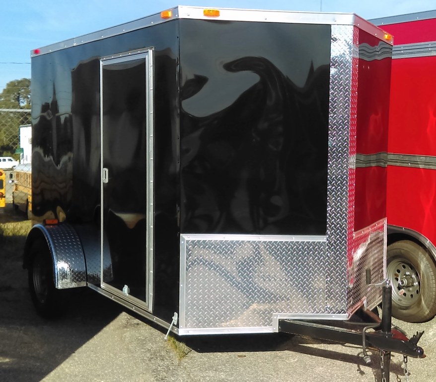 6x12 Enclosed Cargo Trailer V nose W ramp 2016 Travel Trailer in