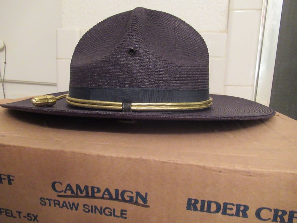 Retired Georgia Trooper/Sheriff Hat, size 7 1/8"-57