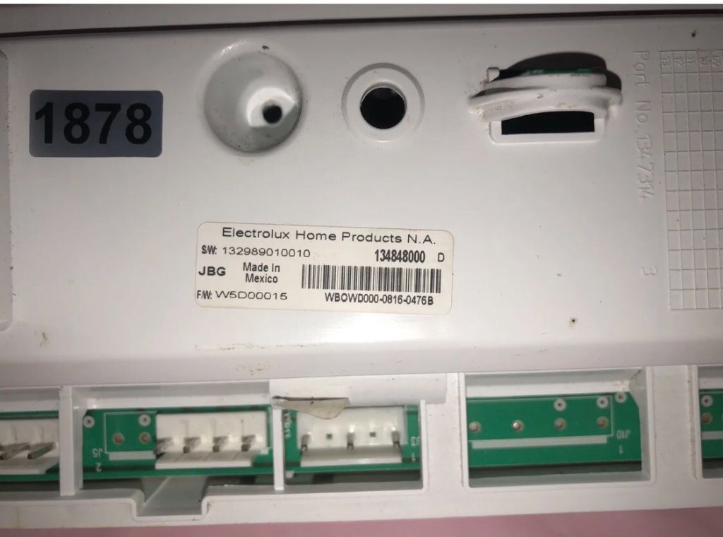 #1878 Frigidaire Washer Interface Control Board |  Part # 134848000