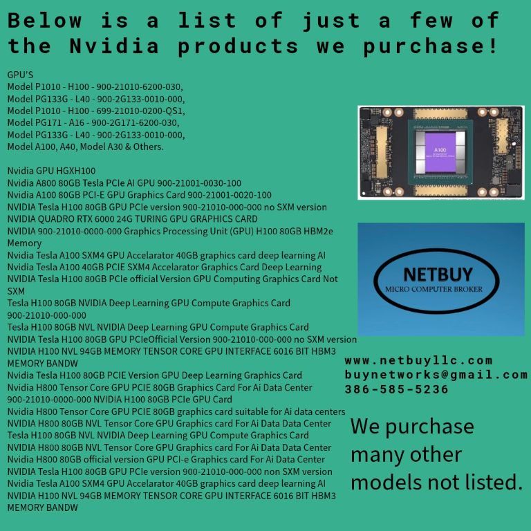 WE BUY USED & NEW COMPUTER SERVERS, NETWORKING, MEMORY-RAM, CPUs-PROCESSORS, DRIVES & STORAGE ARRAYS