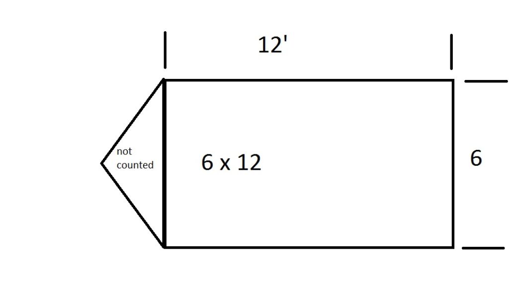 6x12 Enclosed Cargo Trailer V nose W ramp