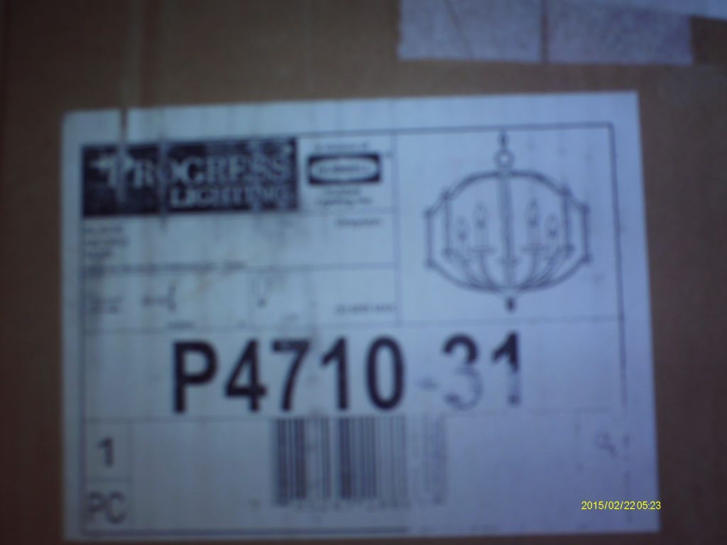 Progress Lighting 5 light chandelier