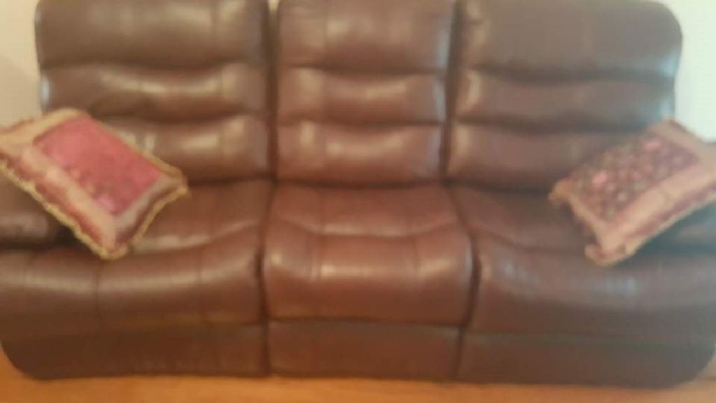 Leather Couch and recliner