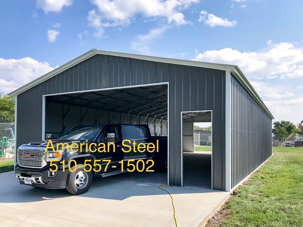 American Steel Metal Building Shops Garages Barns RV Boat & Car Covers