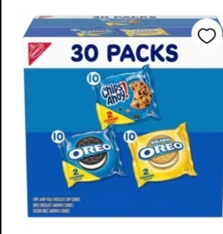 New!  30 Pack Cookie Snack Mix Boxes!  Layaway!