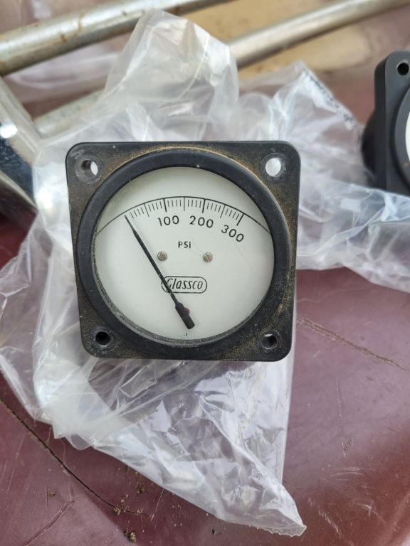 3 Aircraft AIRPLANE Pressure GLASSCO 3 GAUGES PSI AVIATION MCDONNELL