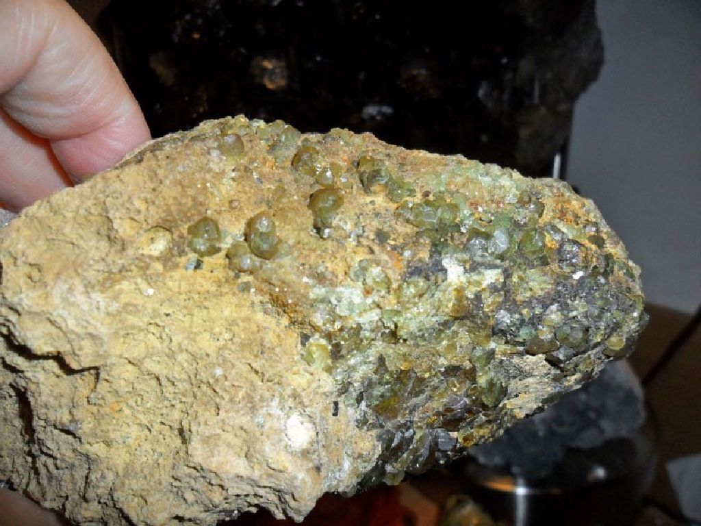 Exceptionally a Gorgeous and Beautiful 412 Grams Natural Green Demantoid Garnet Crystal Gemstone