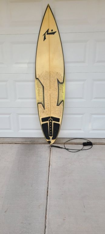 Rare Signed Surfboard Rick Hamon Tri Fin