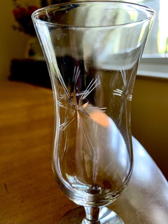 50% Off  Vntge 4 - Etched Atomic Starburst Parfait 6" Glasses