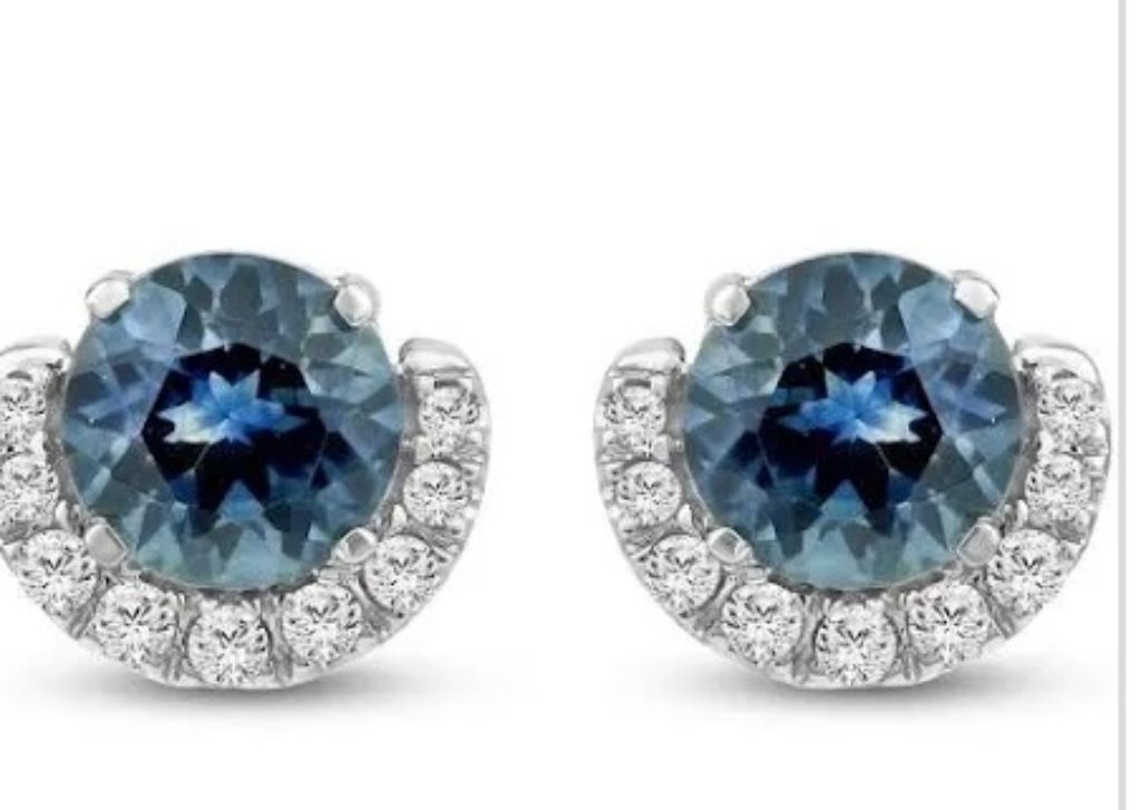 New!  Earthmined Gem & Diamond Earrings!  Layaway!