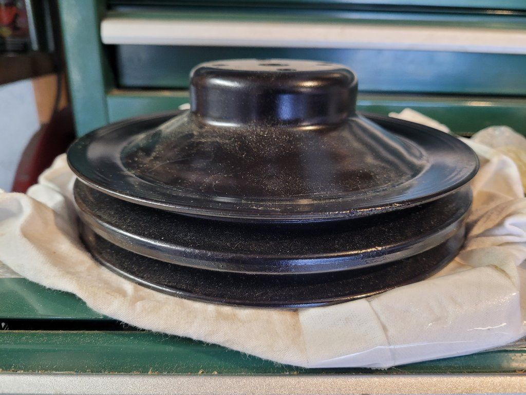 NEW 9799127XF 1969-1970 PONTIAC GTO WATER PUMP PULLEY W/POWER STEERING - 2 GROOVE