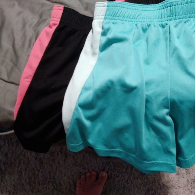 New, Never Worn. 2 Pair Women's Danskin Now Activewear 2 Tone Shorts/2 Blouses