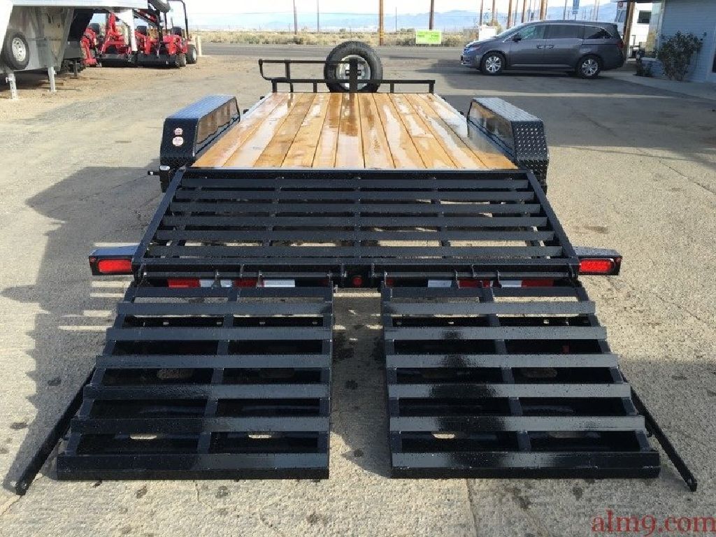 Tandem Axle Equipment Trailer, Utility Trailer, Big Tex Trailers 14ET-20 with Monster Ramps(MR)