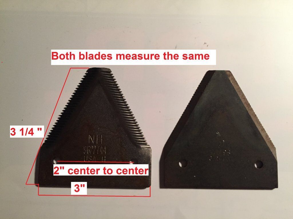 Sickle bar blades sections replacement