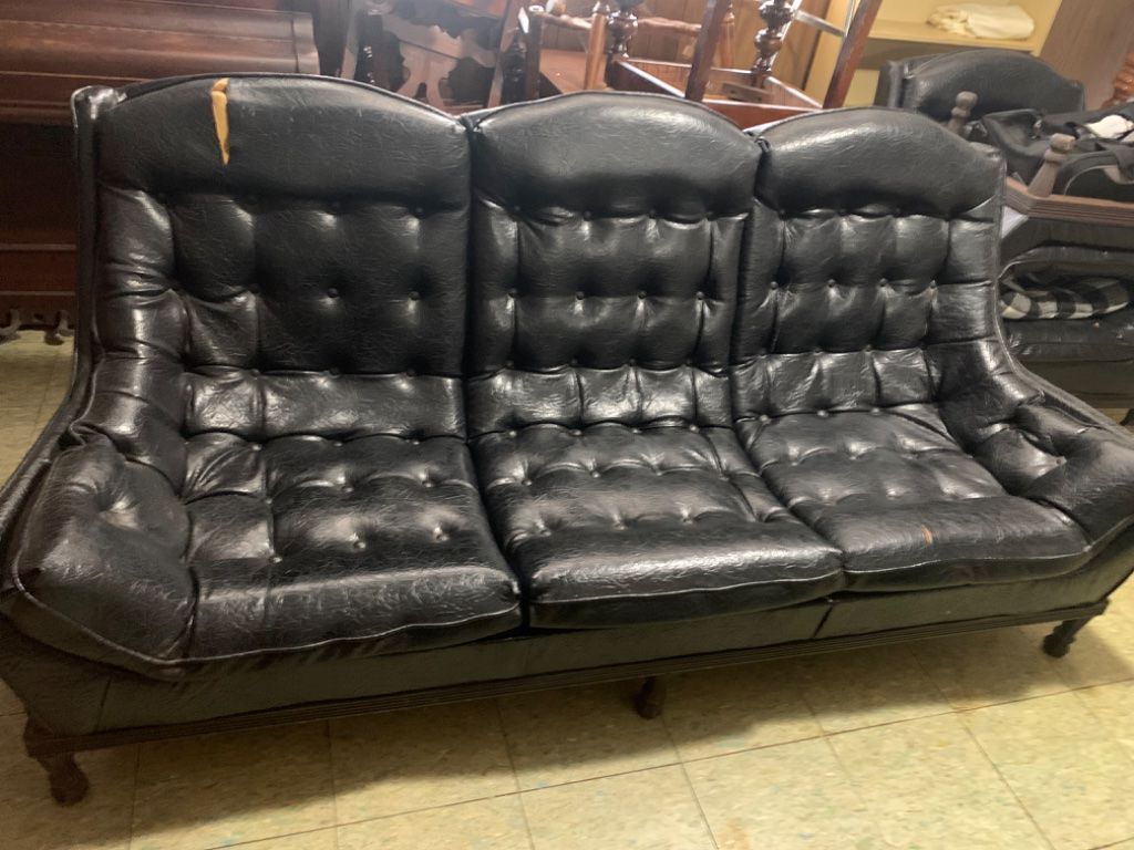 Black Sofa set Vintage