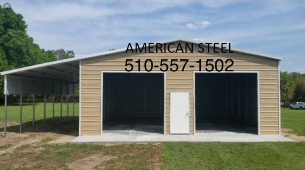 Steel all Metal Shops, Garages, Barns, RV Boat & Car covers