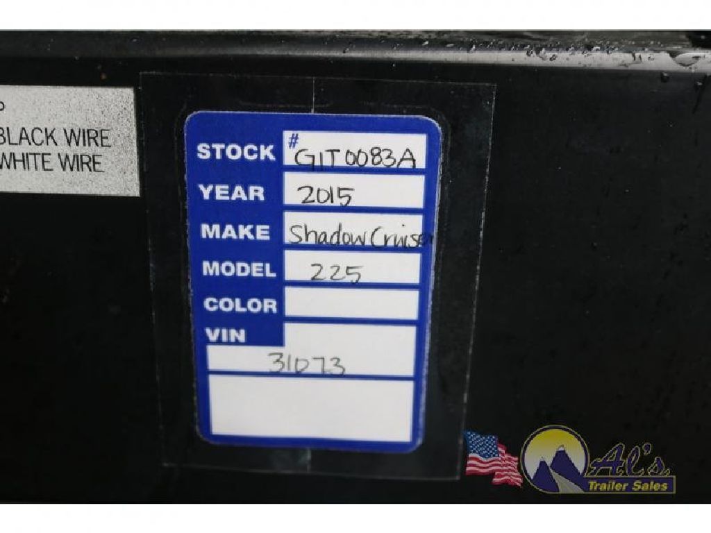 Used 2015 Cruiser Shadow Cruiser S-225RBS