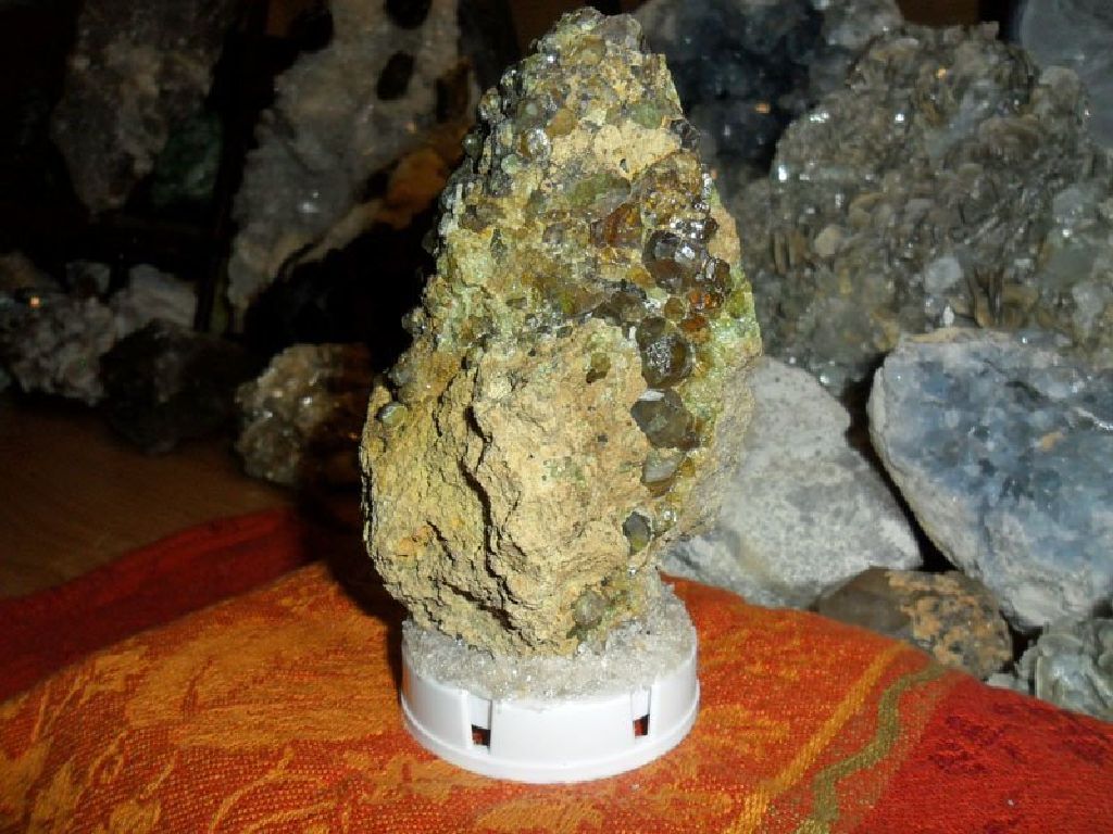 Exceptionally a Gorgeous and Beautiful 412 Grams Natural Green Demantoid Garnet Crystal Gemstone