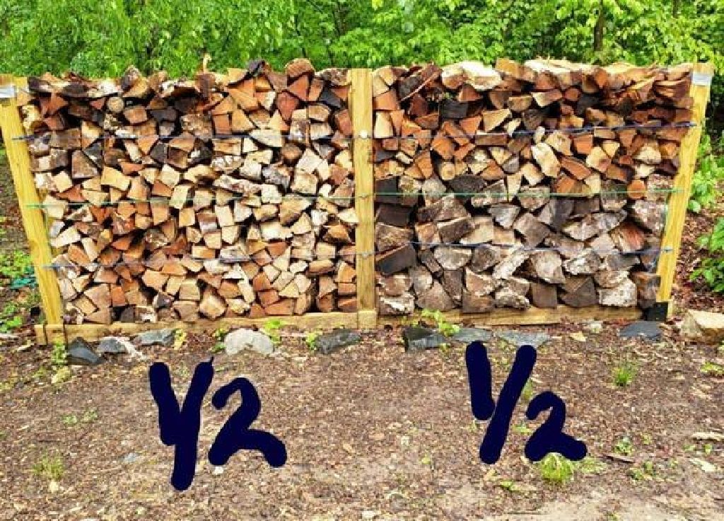 Firewood in Greensboro- Dry, seasoned, racked Hickory & Oak