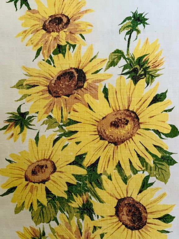 Two Linen Tea Towel Banners (1960's) - $15 for BOTH