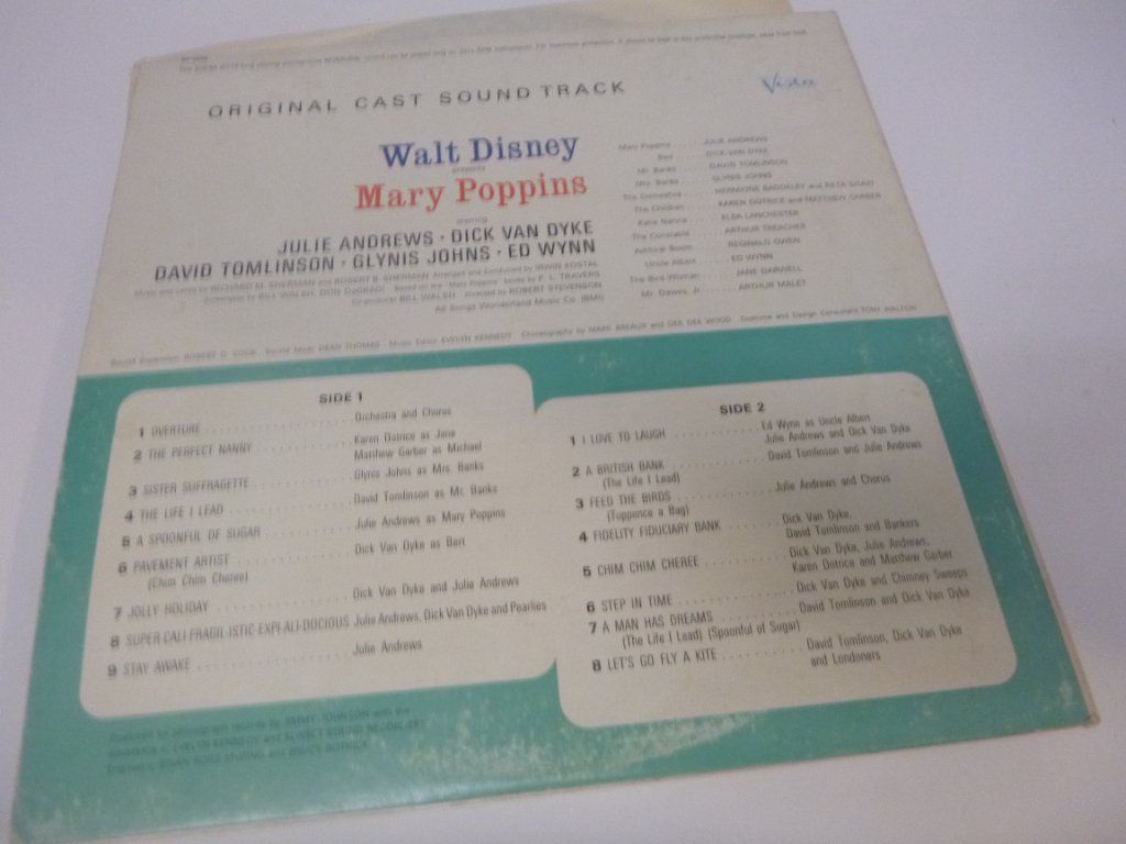 Walt Disney's Mary Poppins Julie  Andres Dick Van Dyke