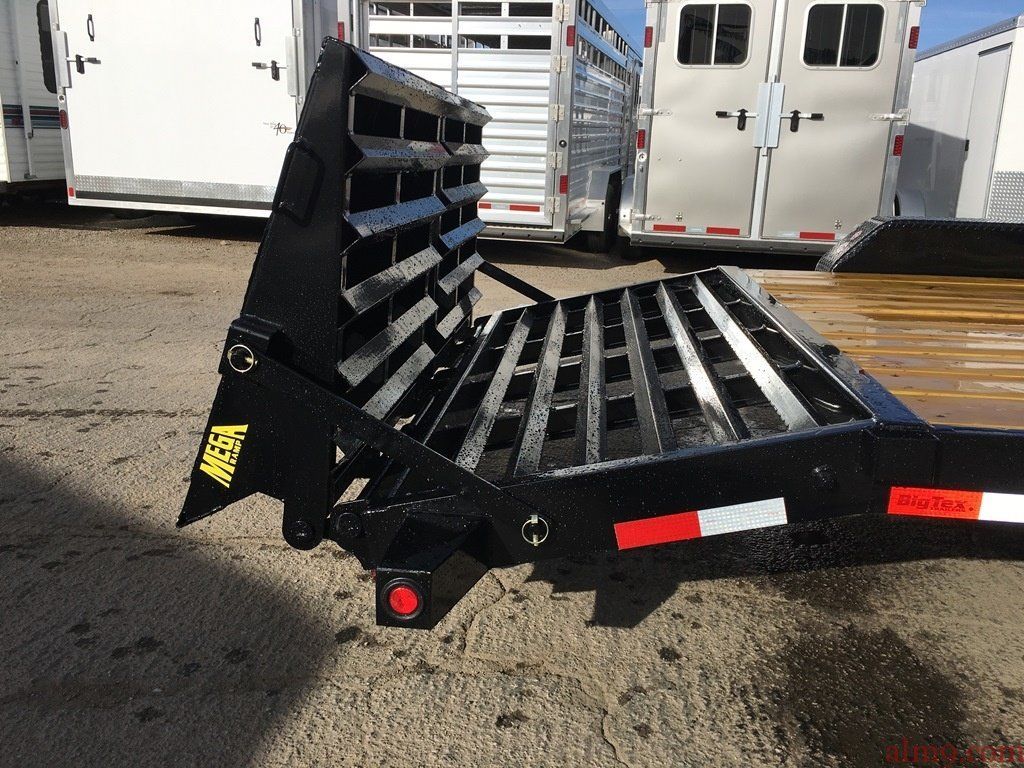 Tandem Axle Equipment Trailer, Utility Trailer, Big Tex Trailers 14ET-20 with Monster Ramps(MR)