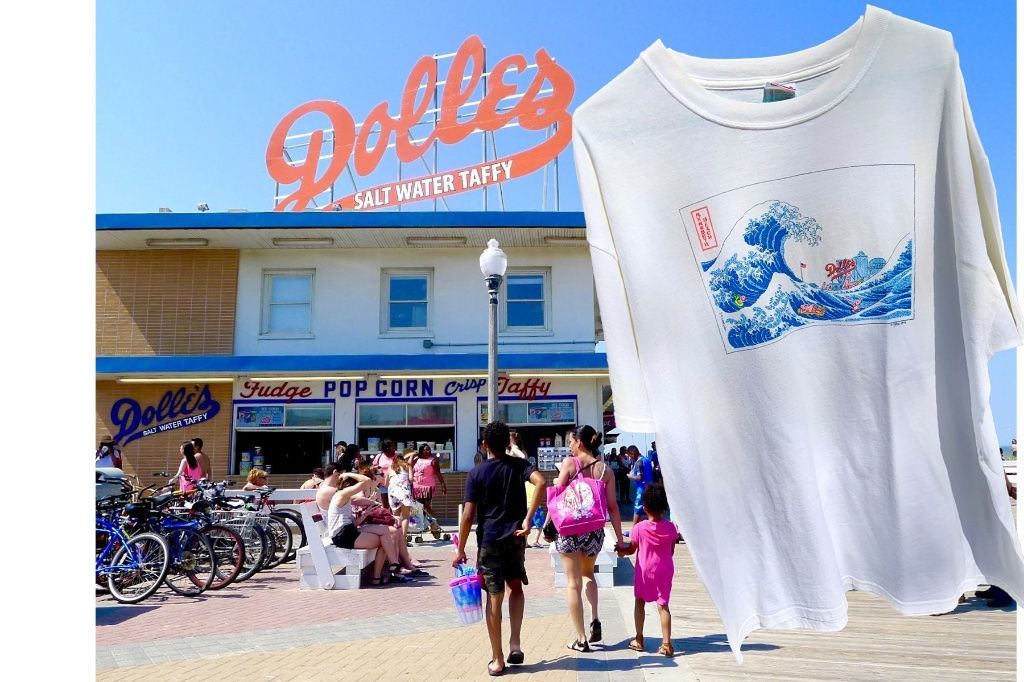 The "Rehoboth Wave" XL Mens Graphic T Shirt