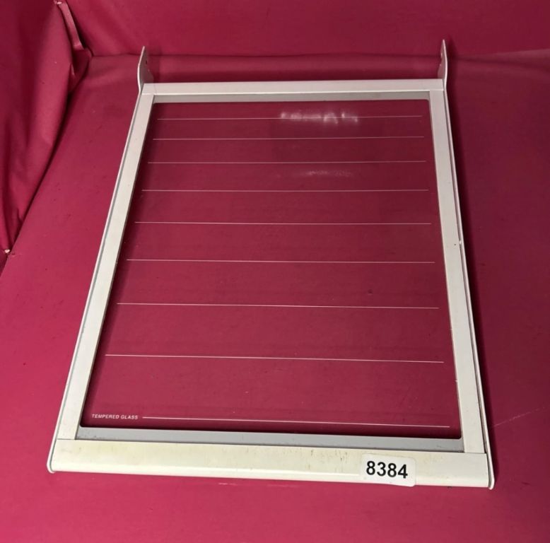 Whirlpool Tempered Glass Shelf # 2188684 w/Deli Draw Tracks On Frame