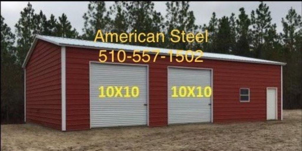 American Steel Metal Building Shops Garages Barns RV Boat & Car Covers