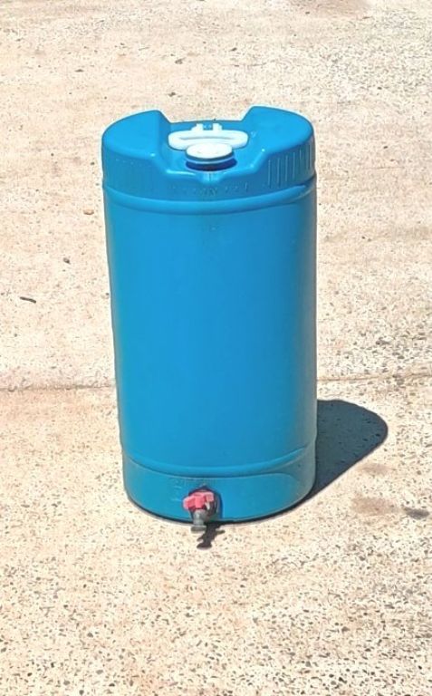 15 gallon barrel with spigot  (Jasper, Ga)