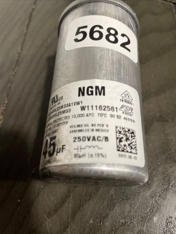 Whirlpool WTW5005KW0 W11162561 Washer Capacitor