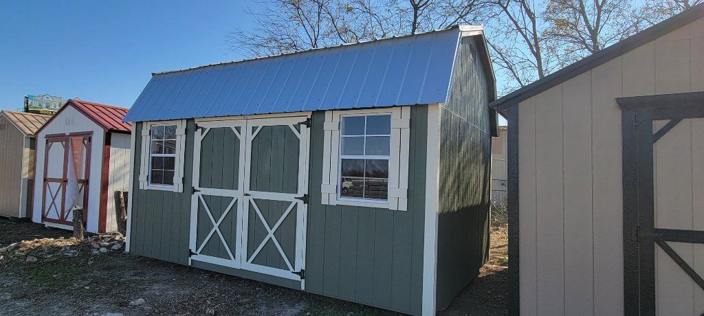 10x16 elite lofted barn storage building